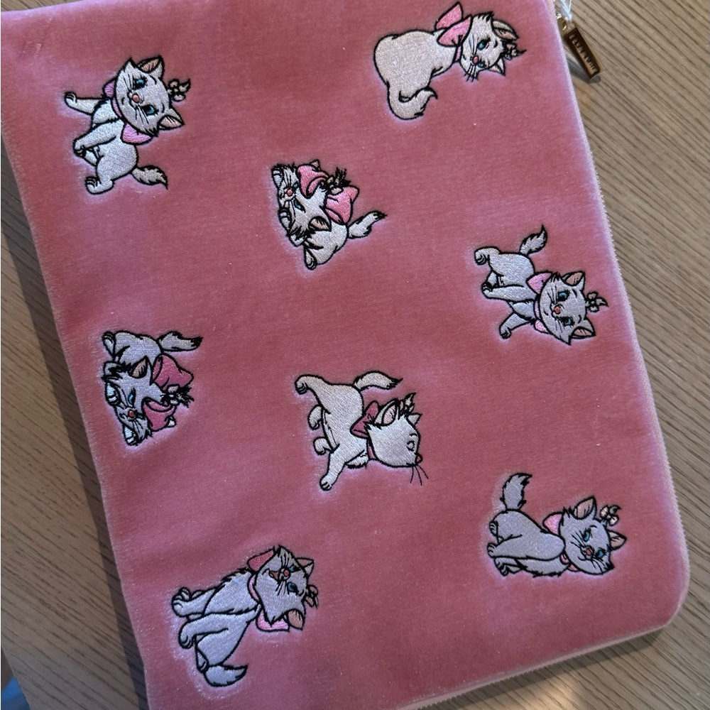 Pink Disney Aristocats Embroidered Laptop Case